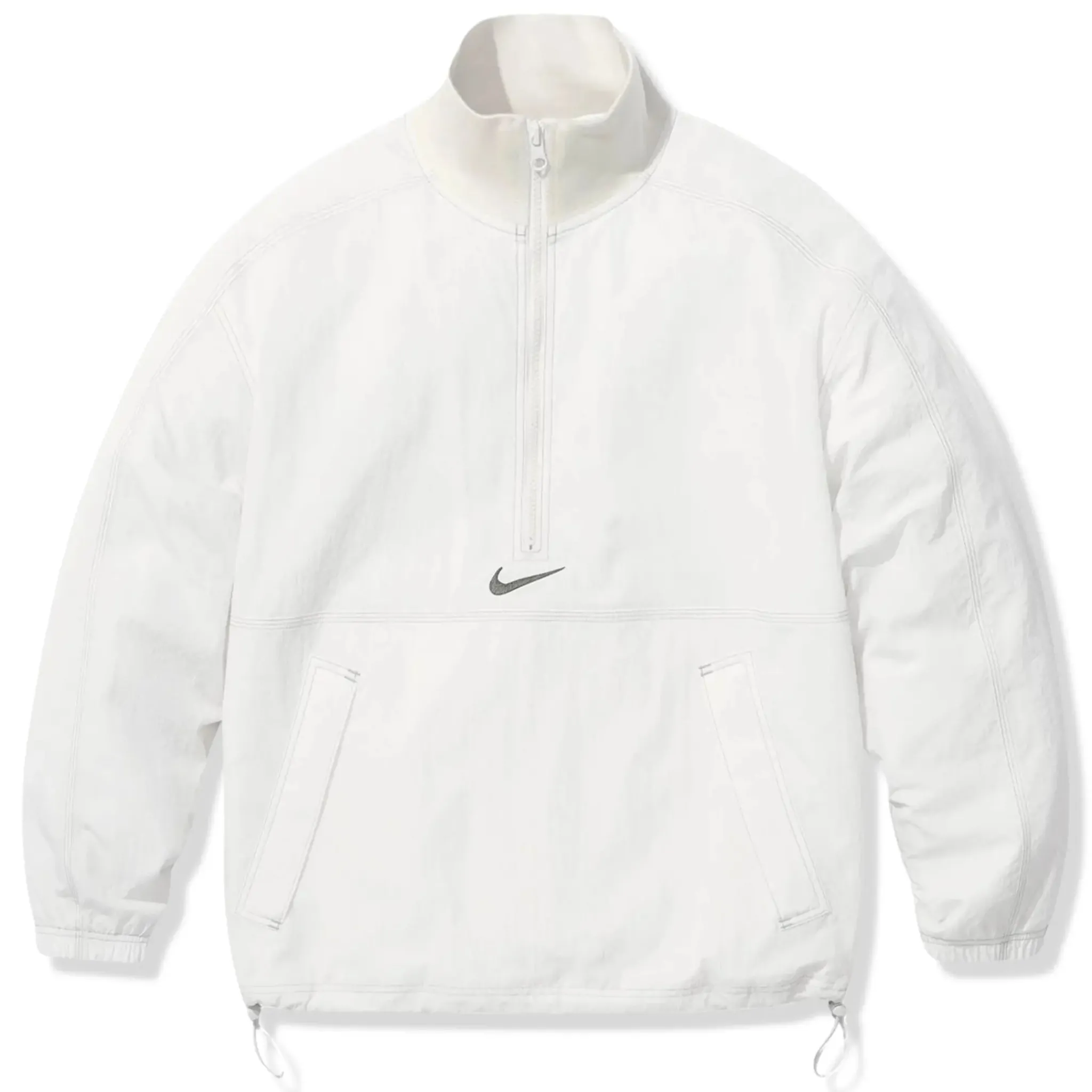 Supreme Nike x Ripstop White Half-Zip Jacket< Activewear|Coats & Jackets