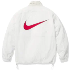 Supreme Nike x Ripstop White Half-Zip Jacket< Activewear|Coats & Jackets