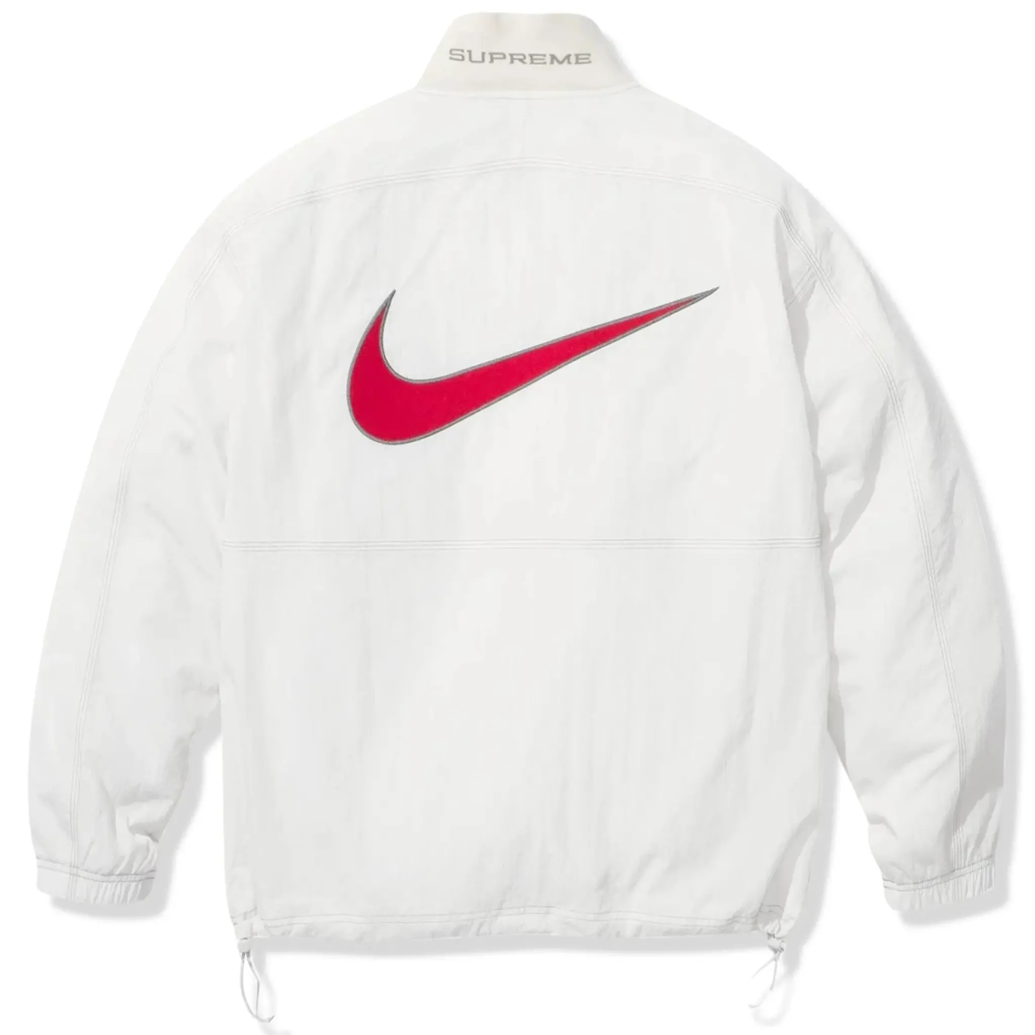 Supreme Nike x Ripstop White Half-Zip Jacket< Activewear|Coats & Jackets