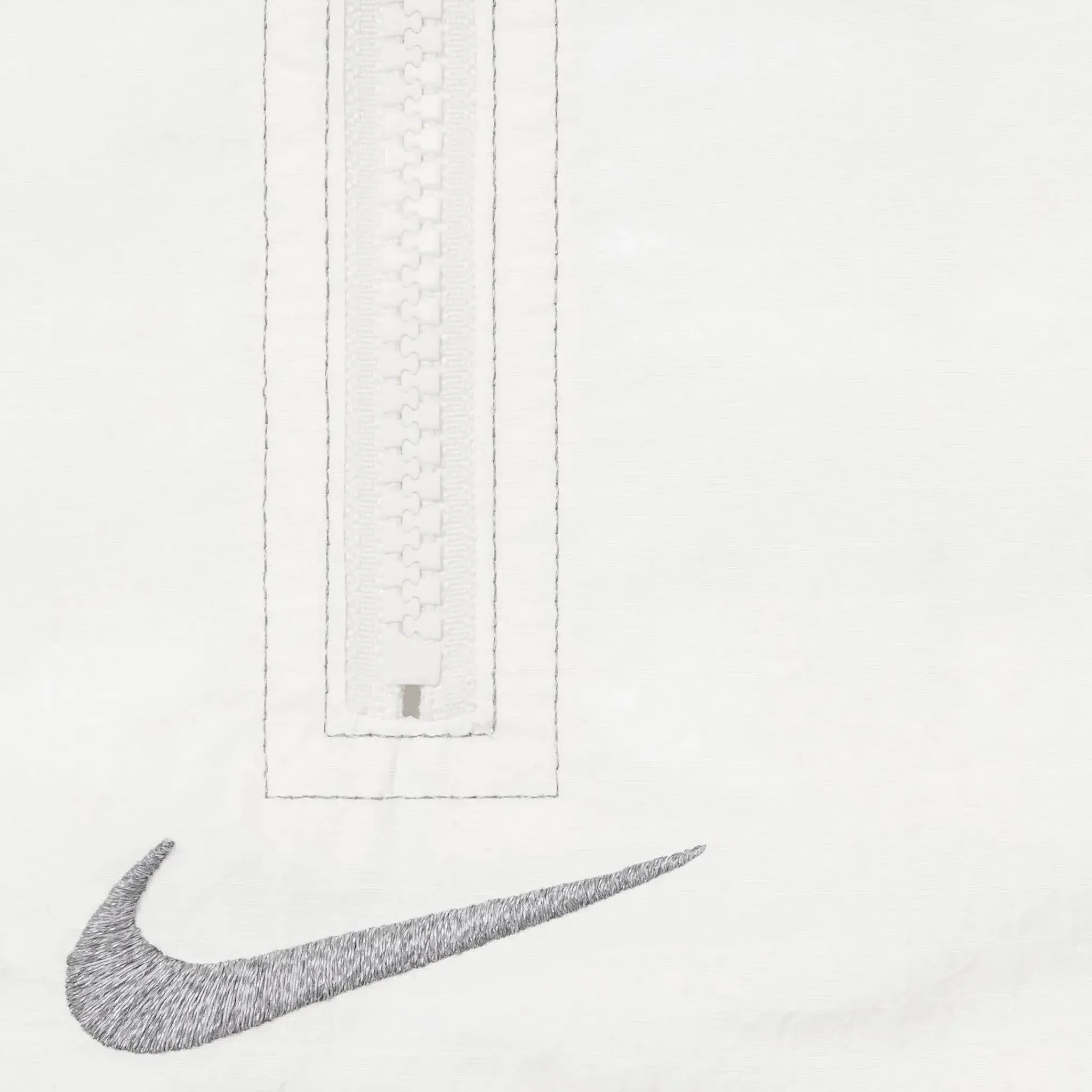 Supreme Nike x Ripstop White Half-Zip Jacket< Activewear|Coats & Jackets