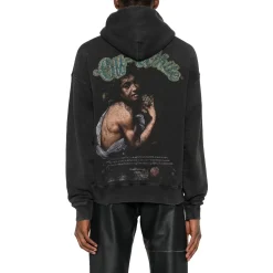 Off-White Bacchus Skate Black Hoodie< Sweatshirts & Hoodies