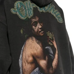 Off-White Bacchus Skate Black Hoodie< Sweatshirts & Hoodies