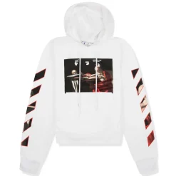 Off-White Caravaggio Painting White Hoodie< Sweatshirts & Hoodies