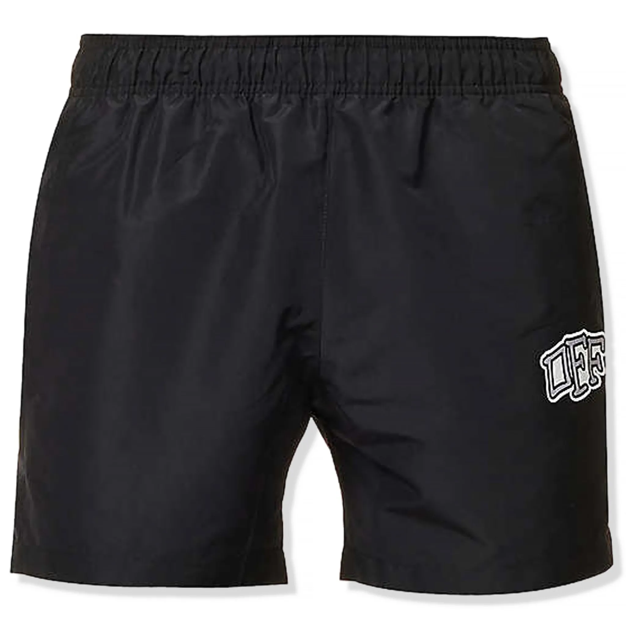 Off-White Carlos Arrows Logo Black Swim Shorts< Swimwear|Shorts