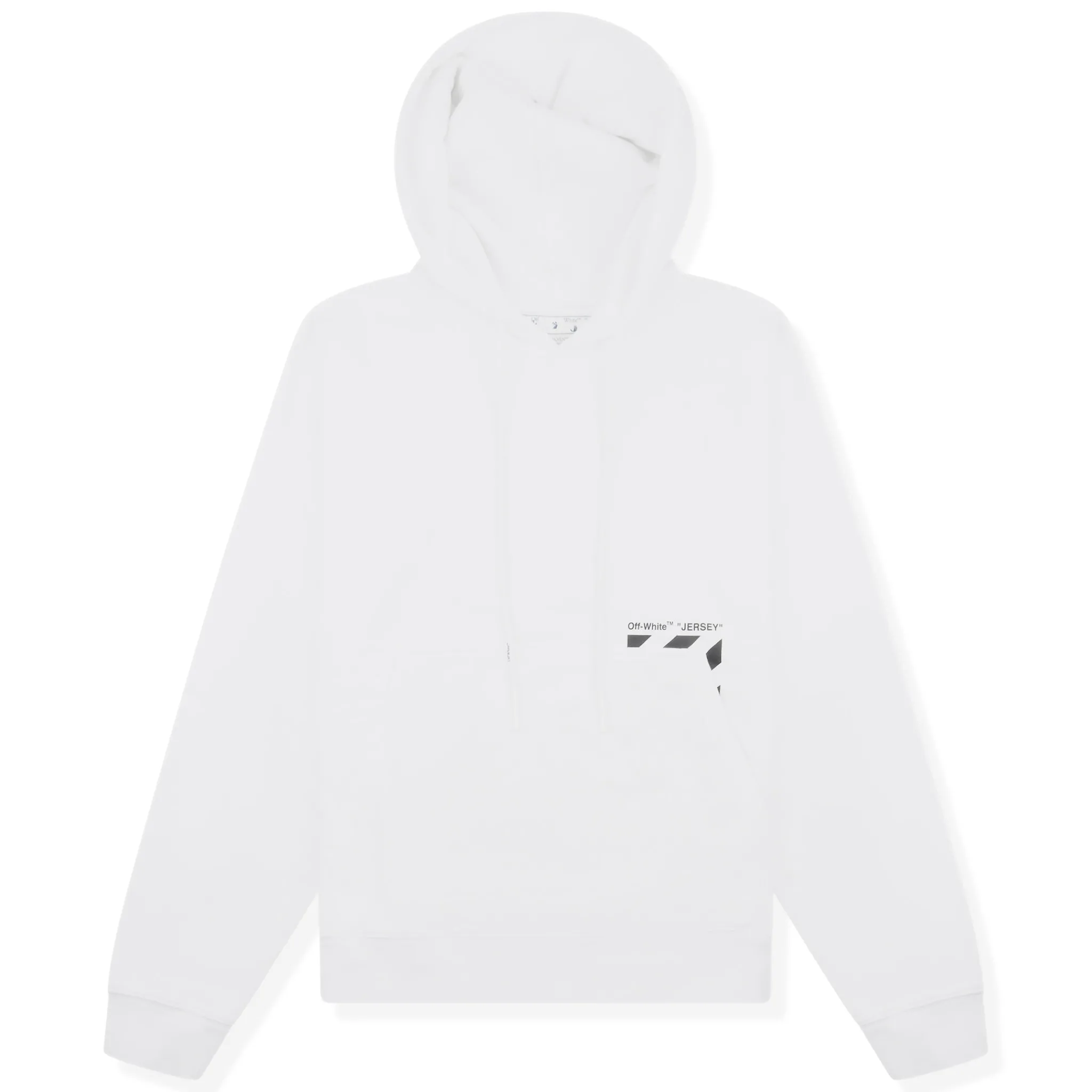 Off-White Diagonal Stripe White Hoodie< Sweatshirts & Hoodies