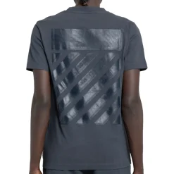 Off-White Diagonal Stripes T Shirt Dark Grey< T-shirts