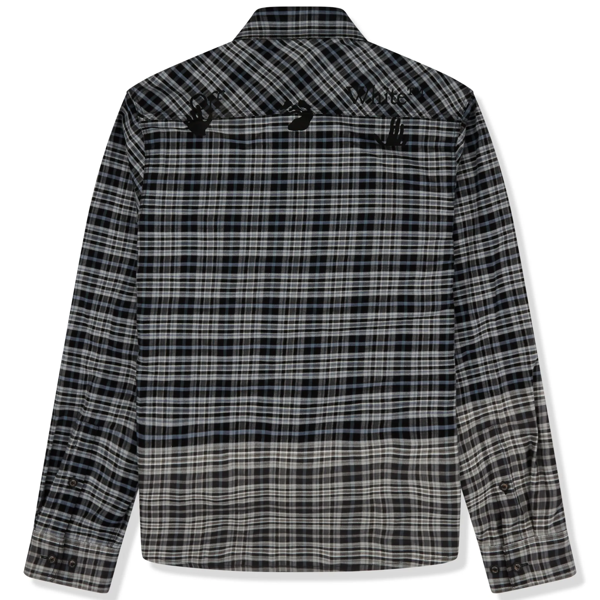 Off-White Hands Off Check Flannel Shirt< Shirts