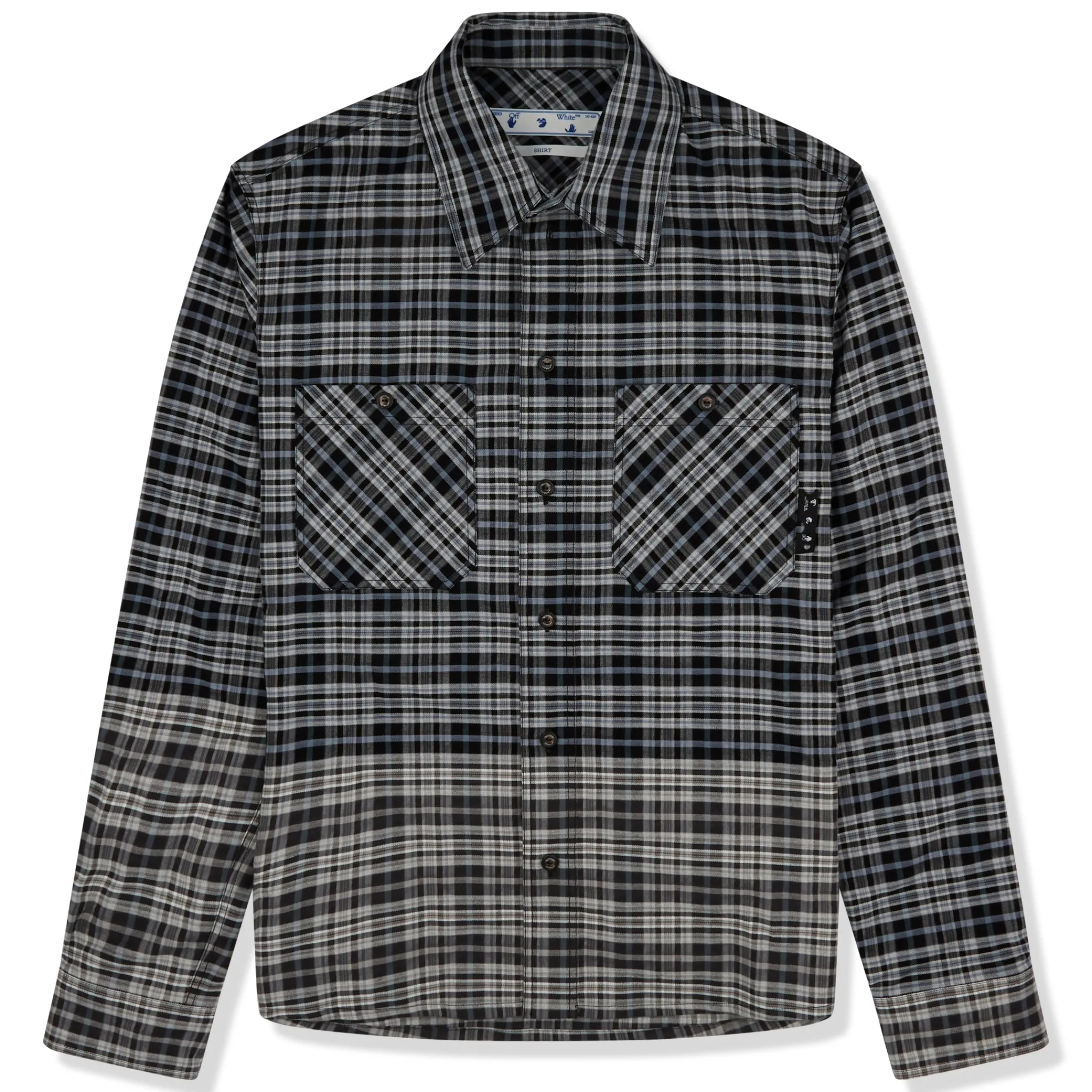 Off-White Hands Off Check Flannel Shirt< Shirts
