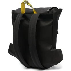 Off-White Industrial Logo Black Yellow Backpack< Backpacks|Bags