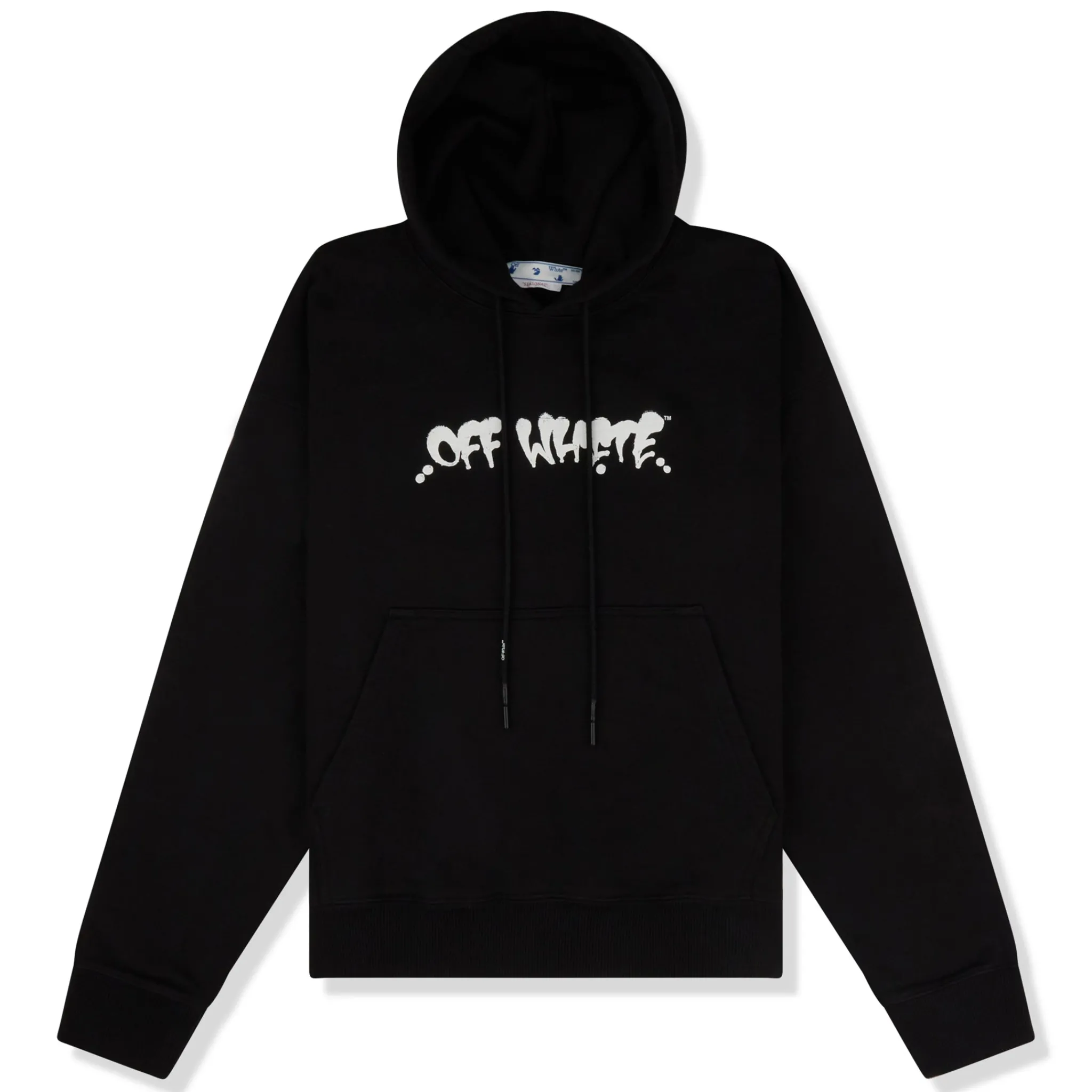 Off-White Marker Graffiti Spray Black Hoodie< Sweatshirts & Hoodies