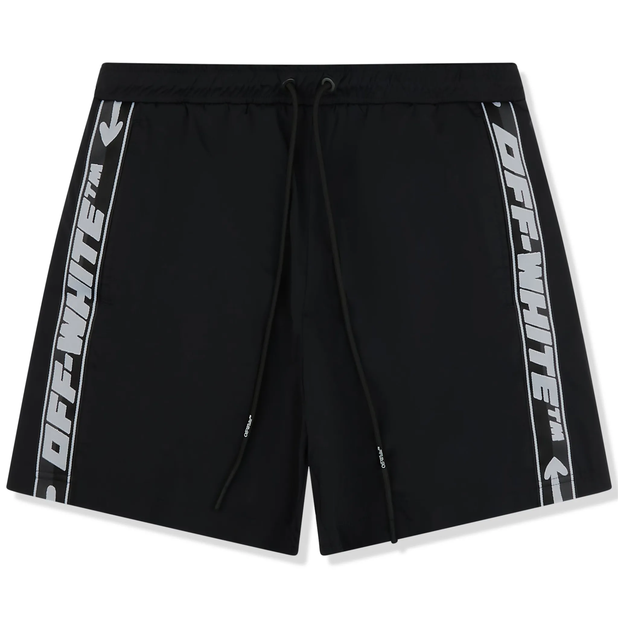Off-White Nylon Tape Black Swim Shorts< Swimwear|Shorts