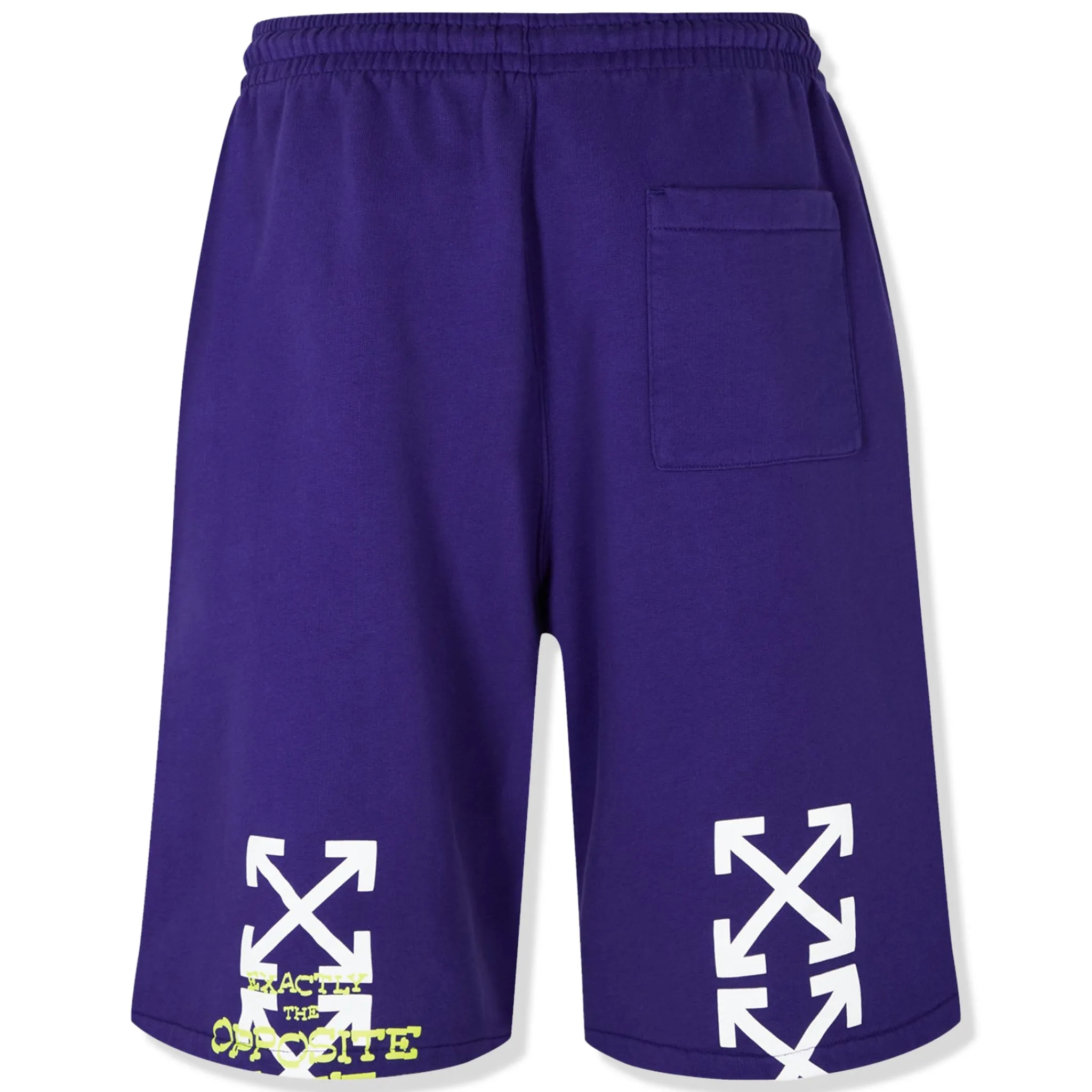 Off-White Opposite Arrows Skate Purple Sweat Shorts< Shorts