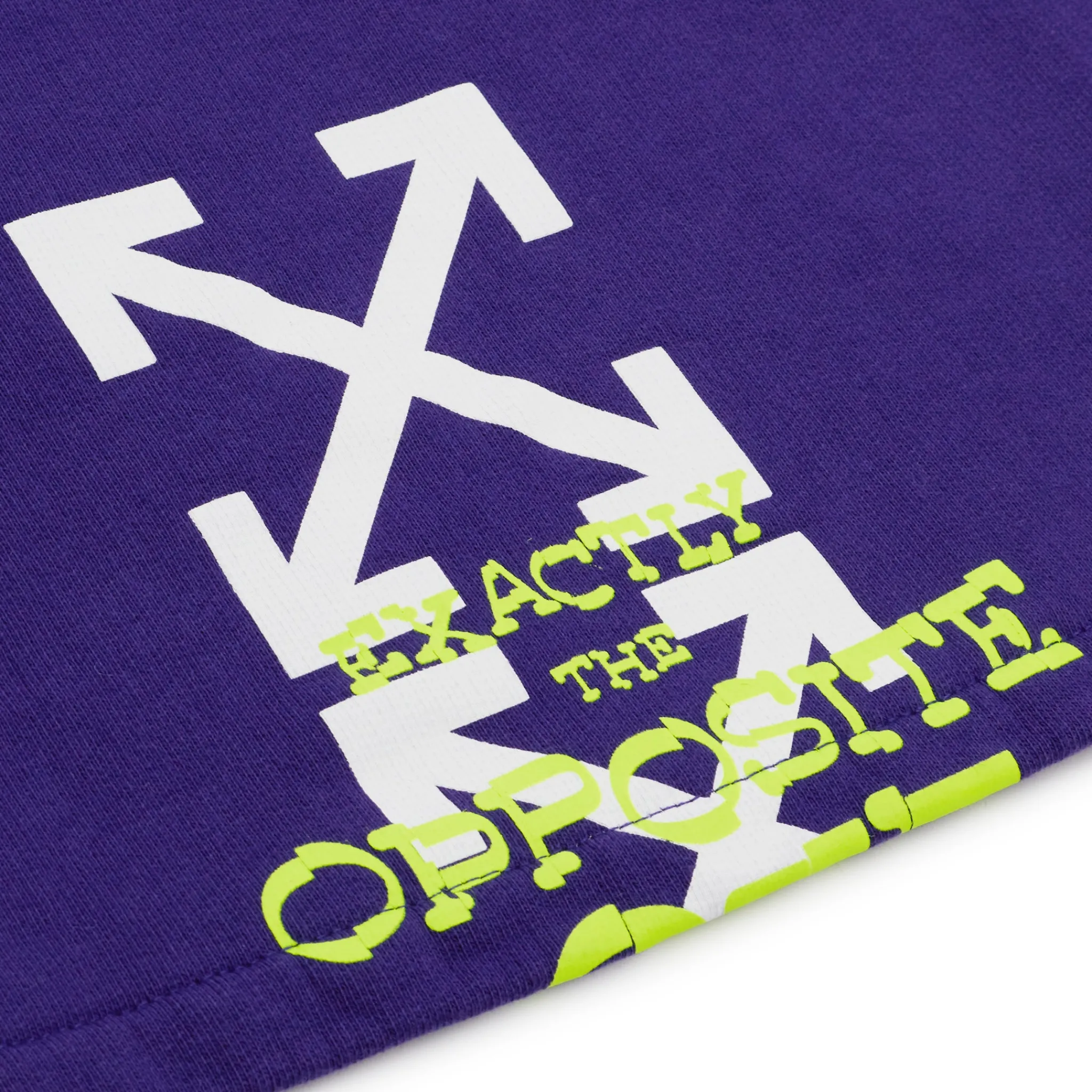Off-White Opposite Arrows Skate Purple Sweat Shorts< Shorts