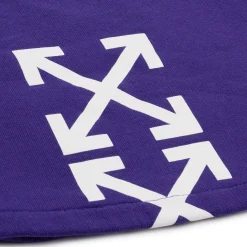 Off-White Opposite Arrows Skate Purple Sweat Shorts< Shorts