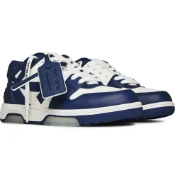 Off-White Out Of Office Navy Blue White Sneakers< Designer Trainers