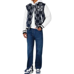 Off-White Out Of Office Navy Blue White Sneakers< Designer Trainers