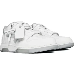Off-White Out Of Office White Grey Sneakers< White Trainers|Designer Trainers