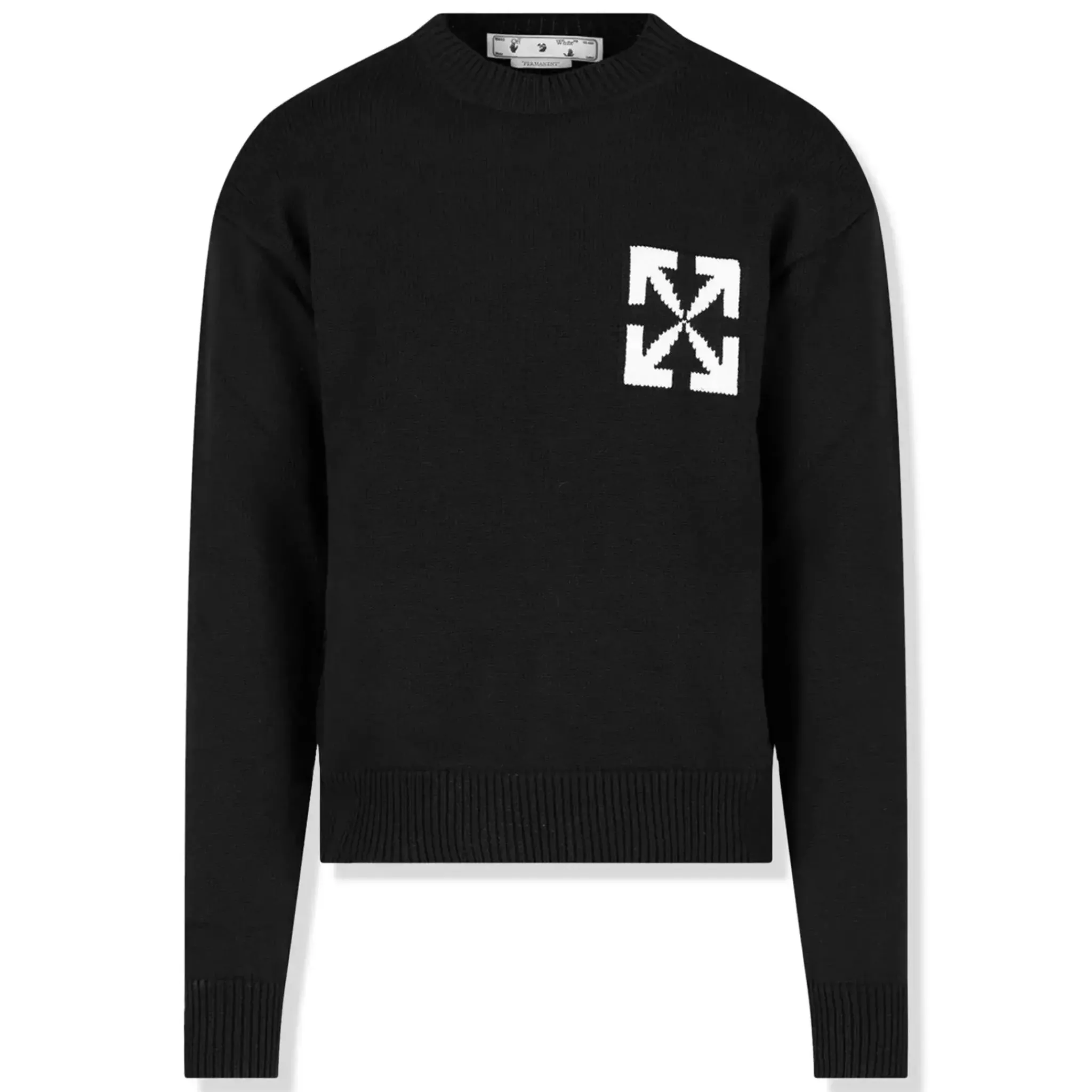 Off-White Single Arrows Black Knit Sweatshirt< Sweatshirts & Hoodies