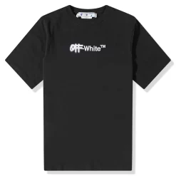 Off-White Spray Helvetica Skate Black T Shirt< T-shirts