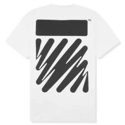 Off-White Waves Diagonals White T Shirt< T-shirts