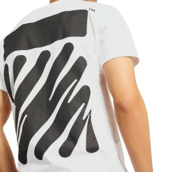 Off-White Waves Diagonals White T Shirt< T-shirts