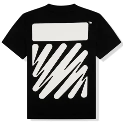 Off-White Waves Diagonals Black T Shirt< T-shirts