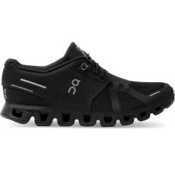 On Running Cloud 5 All Black (W)< Black Trainers|Running Shoes