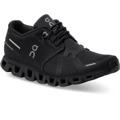 On Running Cloud 5 All Black (W)< Black Trainers|Running Shoes