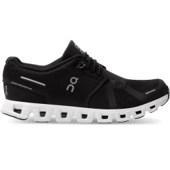On Running Cloud 5 Black White (W)< Black Trainers|Running Shoes