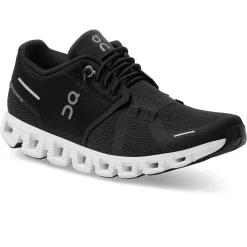 On Running Cloud 5 Black White (W)< Black Trainers|Running Shoes