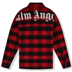 Palm Angels Check Flannel Red Shirt< Shirts