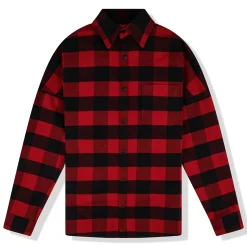 Palm Angels Check Flannel Red Shirt< Shirts