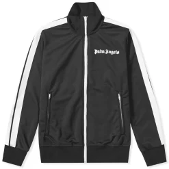 Palm Angels Classic Black Track Jacket< Sweatshirts & Hoodies