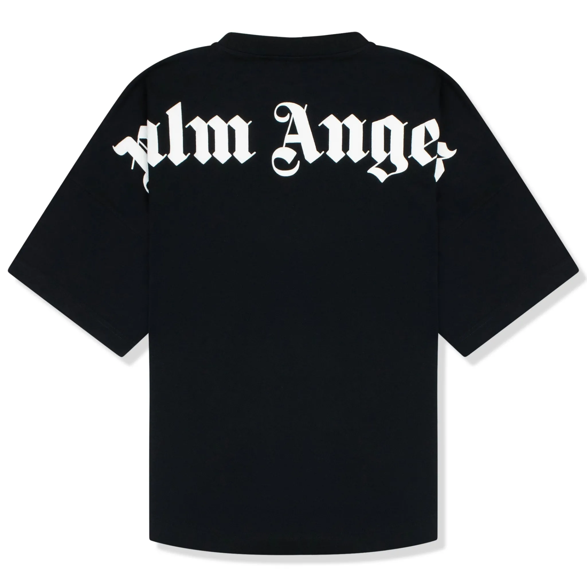 Palm Angels Logo Collar Back Black Oversized T Shirt< T-shirts