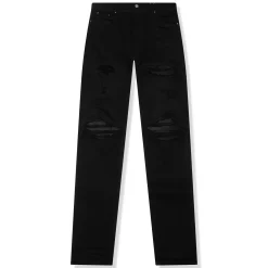 Amiri Preloved - MX1 Black Patch Jeans< Jeans|Bottoms