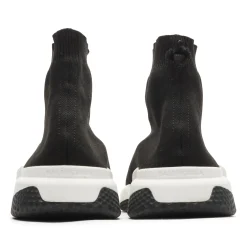 Balenciaga Preloved - Speed Knit Sock Black White Black (Tear On Back)< Designer Trainers