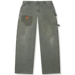 Carhartt Preloved - Reworked Denim Khaki Jeans< Jeans|Bottoms