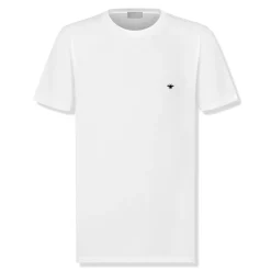 Dior Preloved - Embroidered Bee Logo White T Shirt< T-shirts
