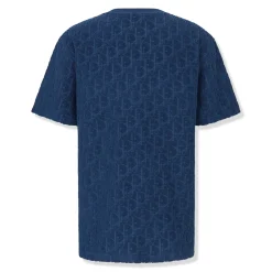 Dior Preloved - Oblique Towelling Blue T Shirt< T-shirts