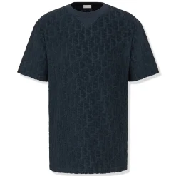 Dior Preloved - Oblique Towelling Navy T Shirt< T-shirts