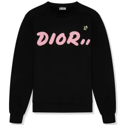Dior Preloved - x Kaws Black Sweatshirt (Wash Tags Cut Off)< Sweatshirts & Hoodies