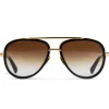 Dita Eyewear Preloved - Mach Two Black Gold Sunglasses< Preloved Accessories|Sunglasses
