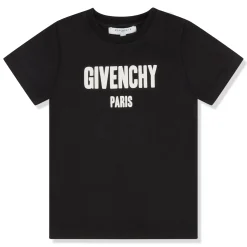 Givenchy Paris Preloved - Logo Black White Kids T Shirt< T-shirts