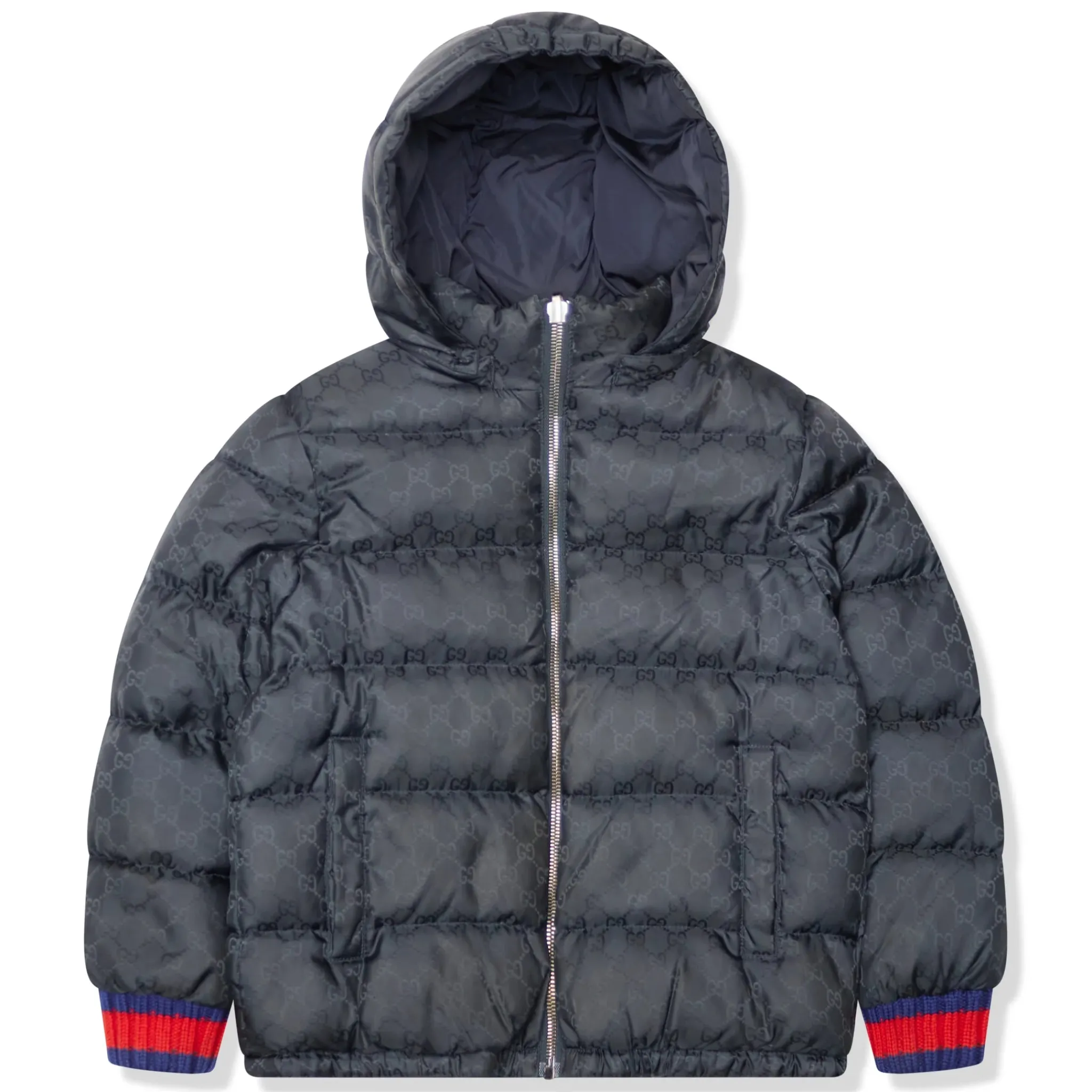 Gucci Preloved - GG Jacquard Navy Kids Jacket (Missing Zip)< Coats & Jackets