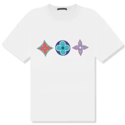 Louis Vuitton Preloved - Monogram Printed Multi White T Shirt< T-shirts