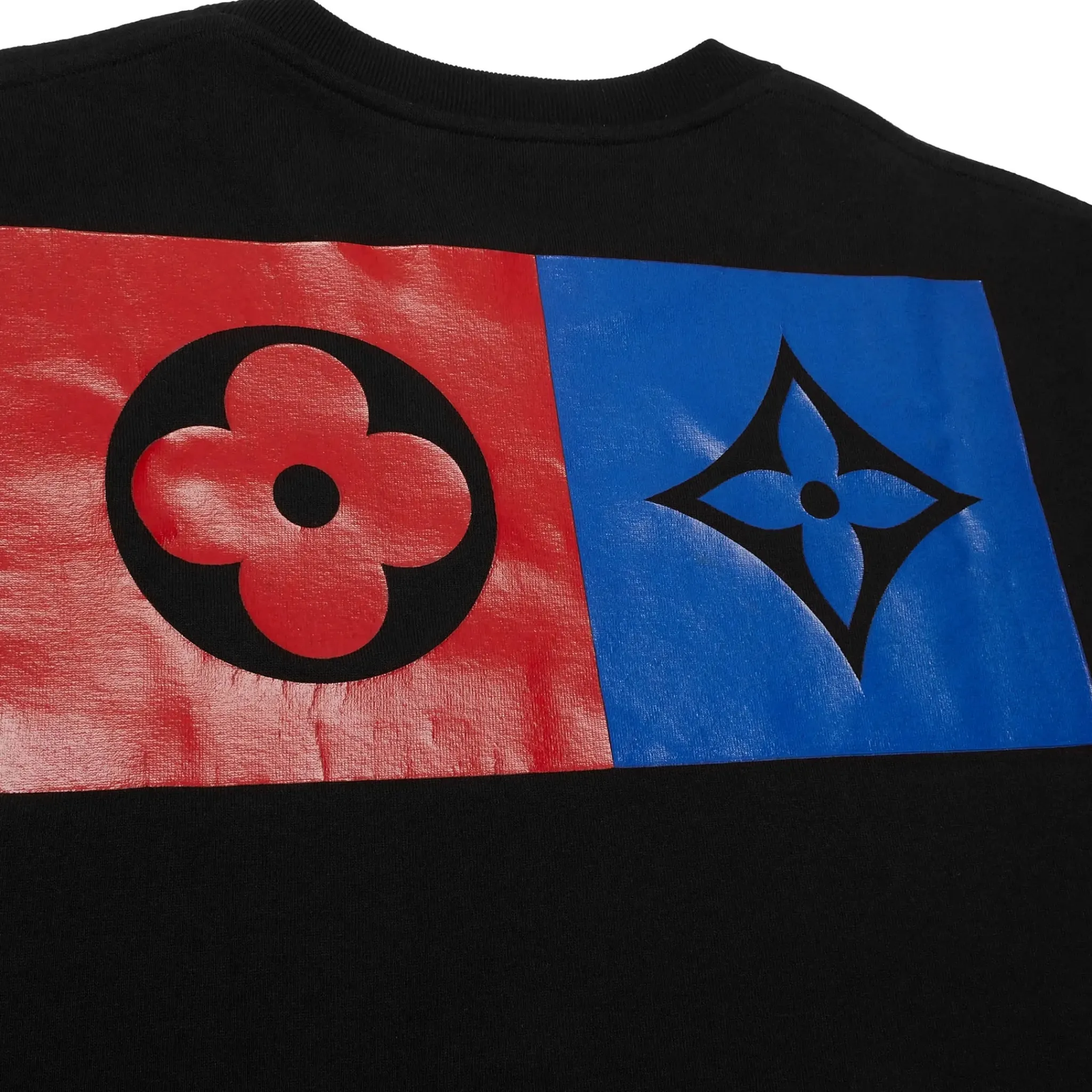 Louis Vuitton Preloved - Monogram Flowers Printed Black T Shirt< T-shirts