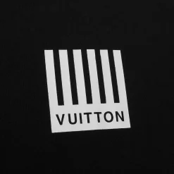 Louis Vuitton Preloved - Monogram Flowers Printed Black T Shirt< T-shirts
