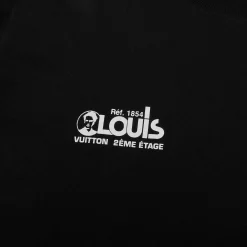 Louis Vuitton Preloved - Monogram Flowers Printed Black T Shirt< T-shirts