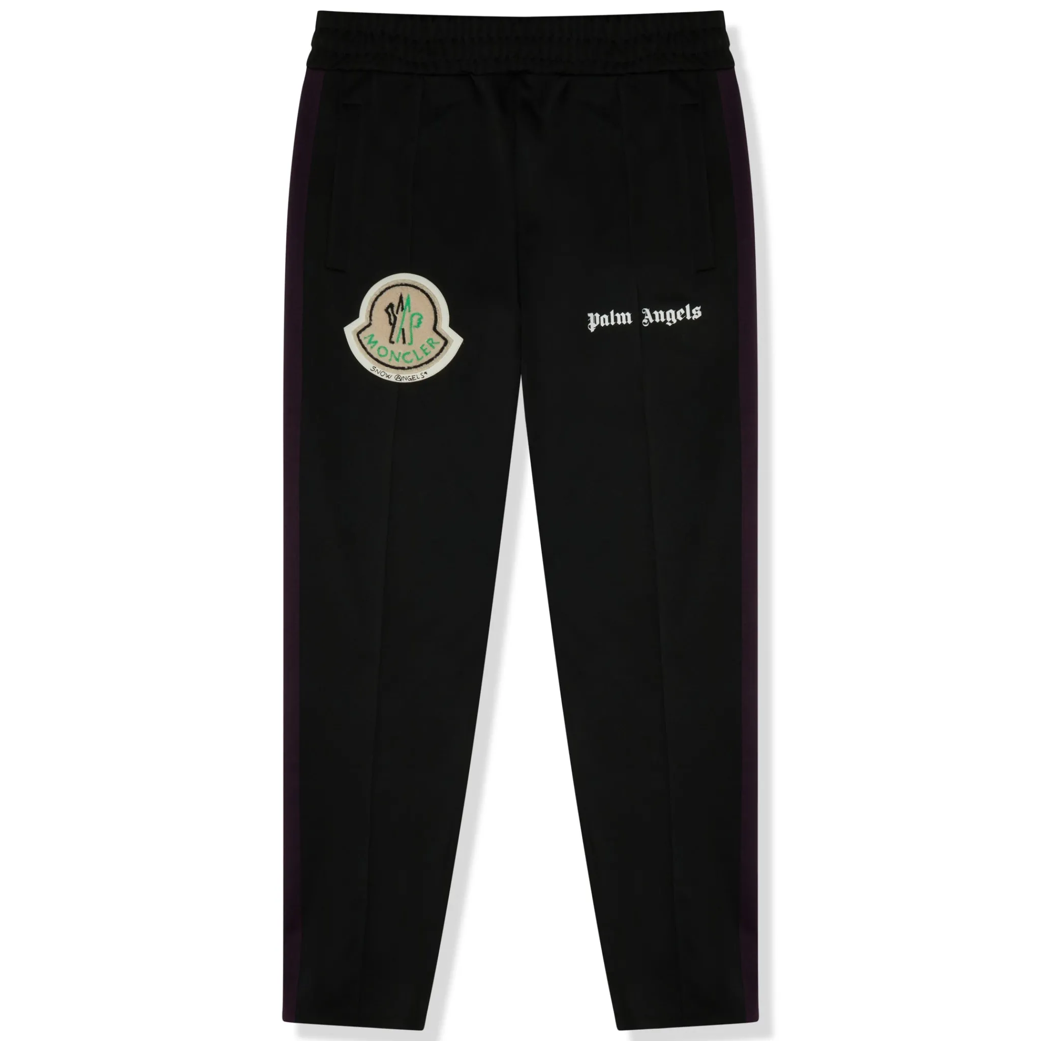 Moncler Preloved - x Palm Angels Striped Black Track Pants< Bottoms|Sweatpants