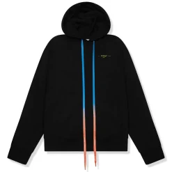 Off-White Preloved - Acrylic Arrows Black Multi-Strings Hoodie< Sweatshirts & Hoodies